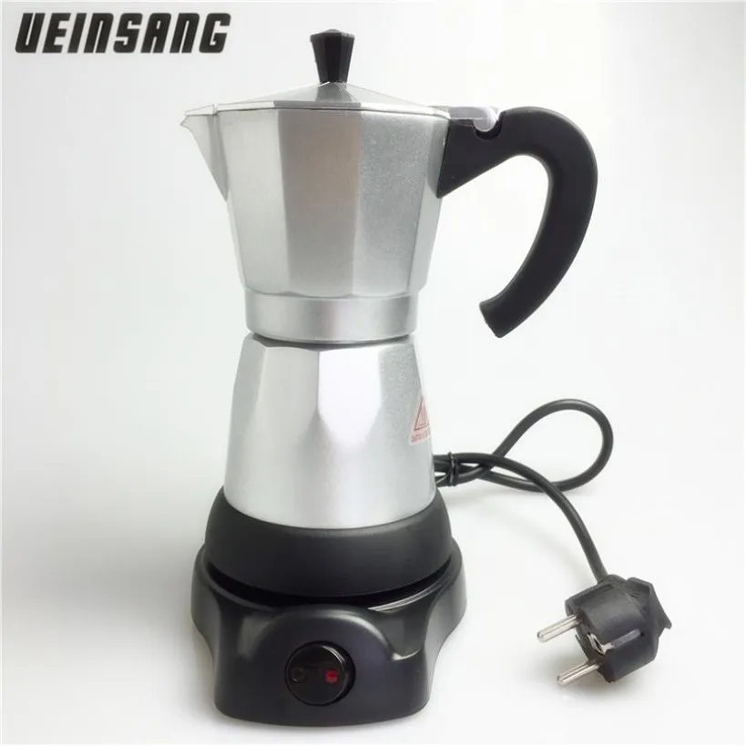 6cups 300ml Cafetière électrique en aluminium Matériel Cafetières Moka Pot Moka Machine à café v60 Filtre à café Espresso Maker T200288A