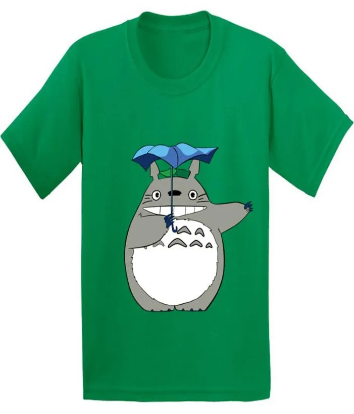 100 algodão japão anime totoro padrão crianças t camisa dos desenhos animados engraçado tshirt meninos meninas roupas de manga curta gkt212 y2007047196372