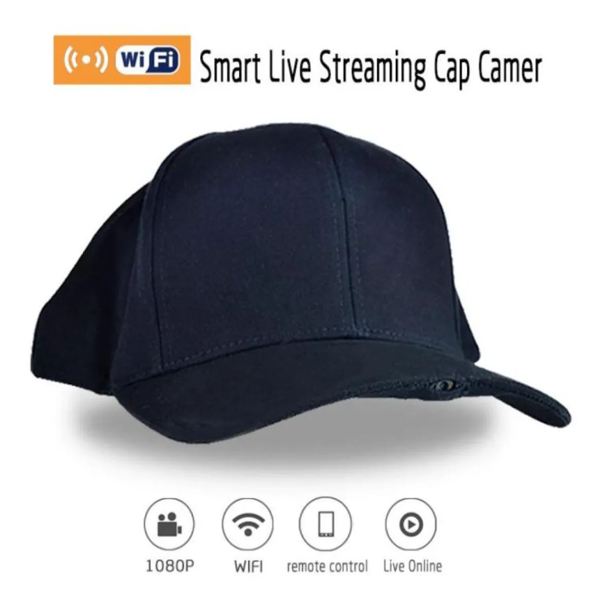 H1 Cap Live Cam 1080P 19201080Pixels 30fps caméra d'action Sport caméscope enregistreur vidéo HD Mini caméra WiFi à distance96887721994744