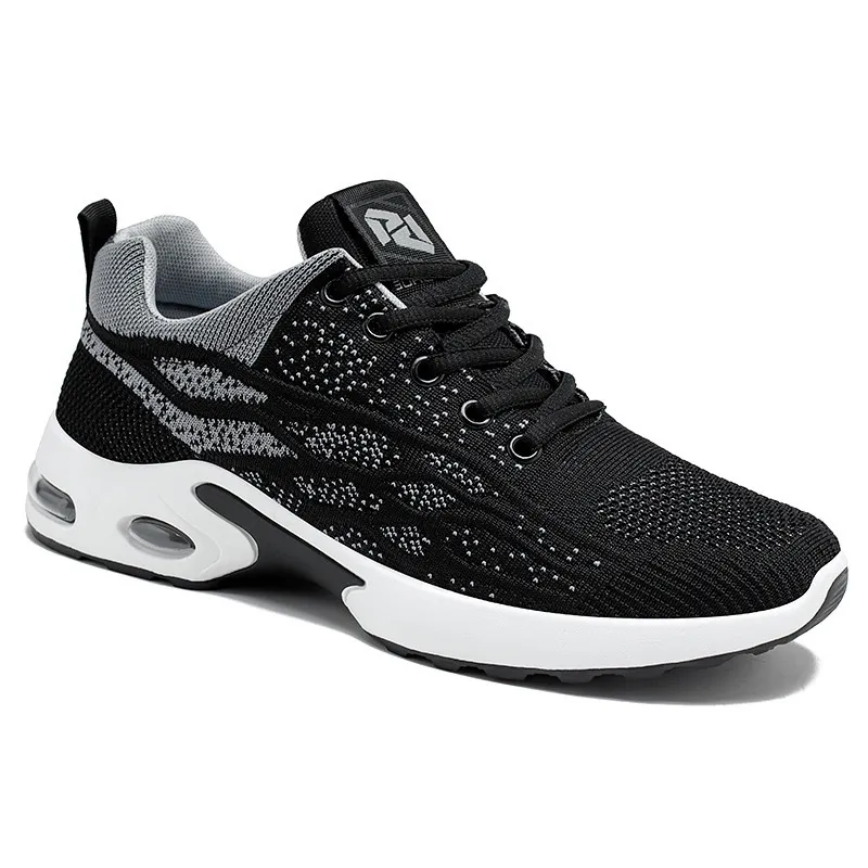 Uomo Donna Scarpe Scarpe da ginnastica traspiranti Grigio Nero Sport all'aria aperta Scarpe da ginnastica Sneakers GAI bns