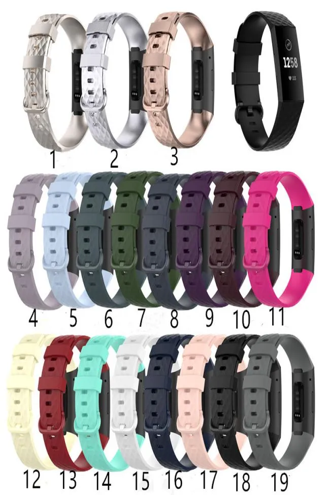 För FitBit Charge 3 4 SE 3SE 4SE Silikonbandremmar