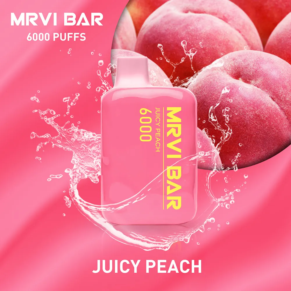 Wegwerp Vapes MRVI BAR MR6000 Rookwolken Vapers Eu Magazijn Vape apparaat Met Mesh spoel 650 mah Oplaadbare Batterij Gratis Verzending