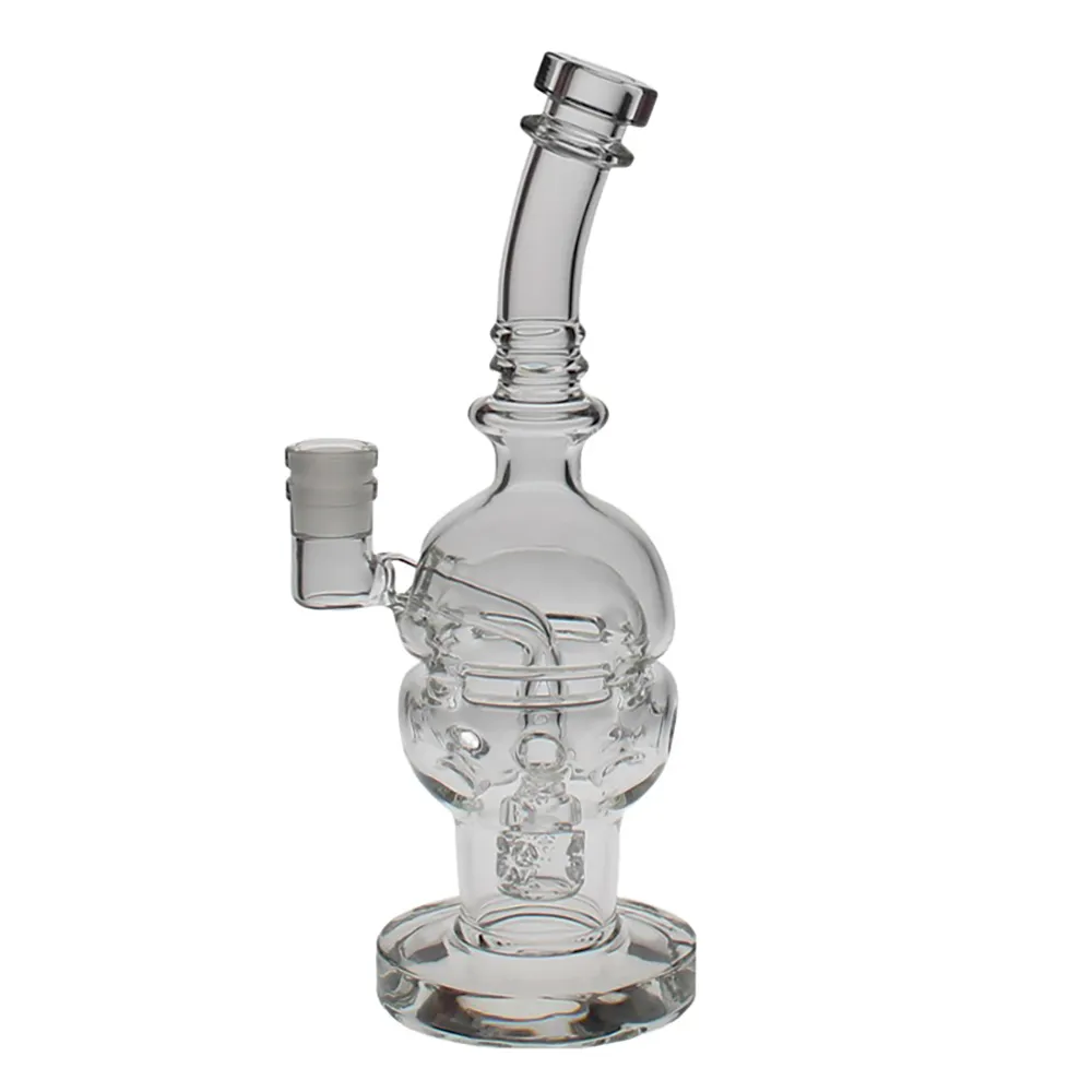 SAML 8,8 inch hoog glas SOL EGG FAB Bong Waterpijpen Seed Of Life Dab Rig Recycler Waterpijp Vrouwelijke gewrichtsgrootte 14,4 mm PG3001 FC-EGG V2 Paars