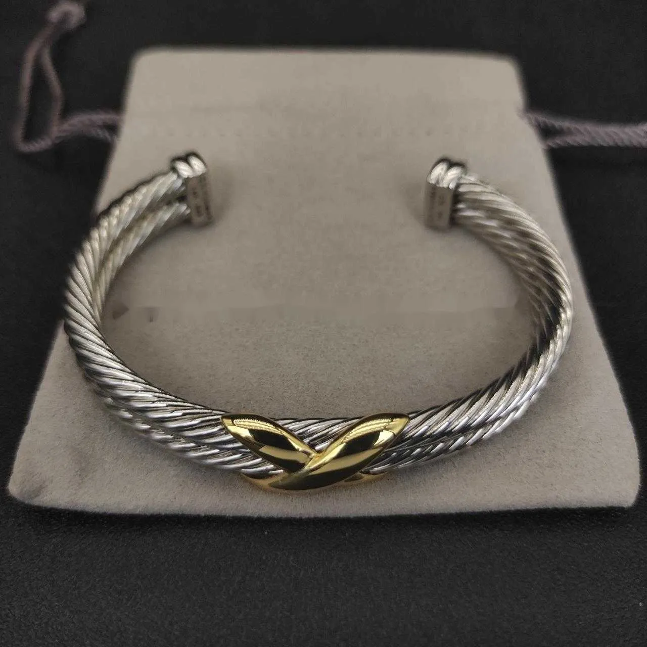 David Yurma x 10mm Bracelet for Women High Quality Station Cable Cross Collection Vintage Ethnic Loop Hoop Punk Jewelry Band 230922