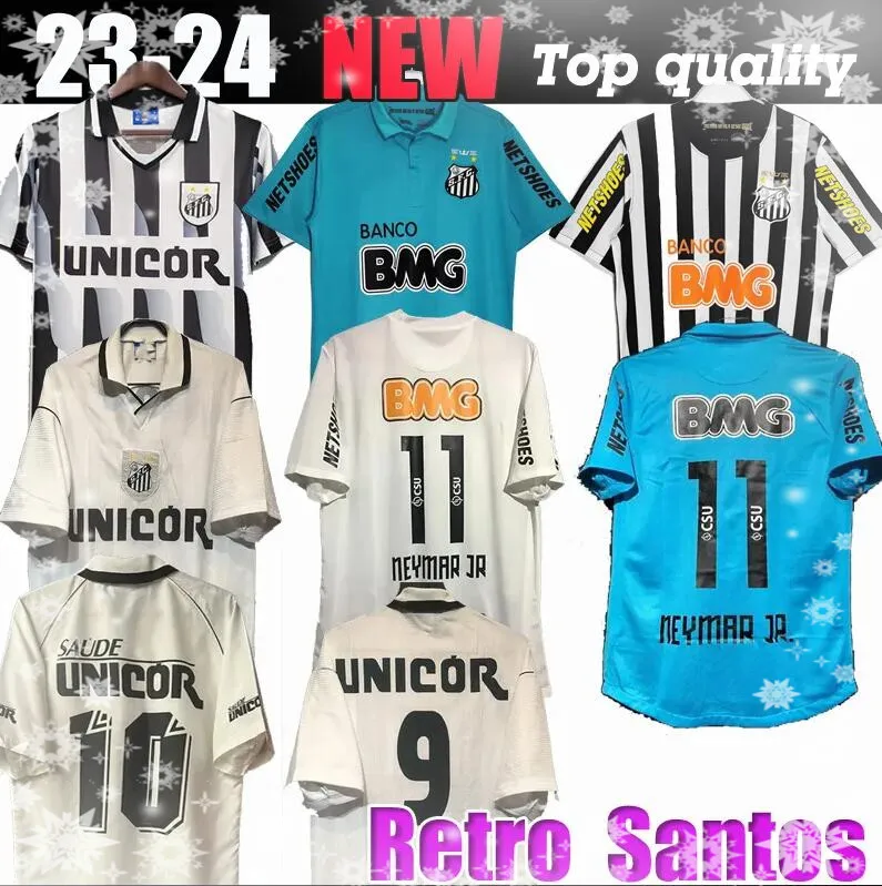 1912 2012 2012 2013 Santos Retro Soccer Trikot 11 12 13 Neymar Jr. Ganso Elano Borges Felipe Anderson Vintage Classic Football Shirts Trikots Jersey