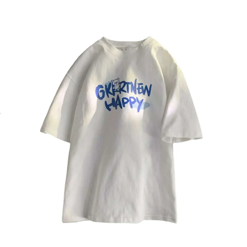 200 g bomull kortärmad t-shirt för mäns sommaramerikanska retro high street 27/4 hylsa trendig varumärke lös halvärmskjorta kläder