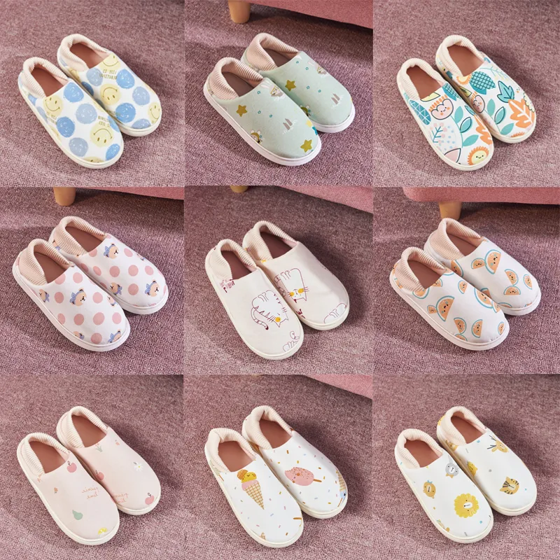 Bottom Pregnant Womens Soft Winter Nonslip Fruit Home Postpartum Large Size Cotton Slippers Size 36-41 GAI-22 756