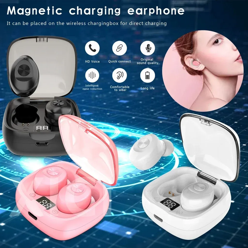 TWS Digital XG8 Bluetooth 5.2 Bluetooth Headset tws Sports Headset Touch Mini Wireless Bluetooth Headset Noise Reduction Earbuds