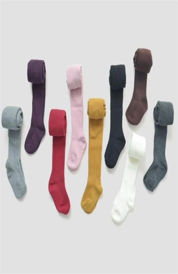 8 Colors Cotton 29 Years old Girs Children baby girl pantyhose autumn and winter Solid color tights warm 2110286758369