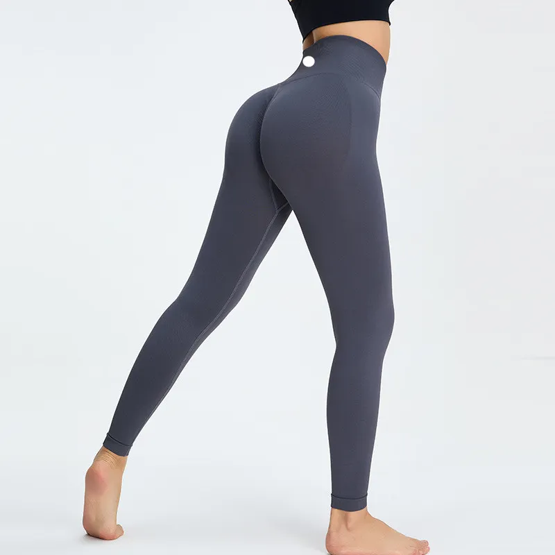 LL Women Yoga Leggings Pants Fitness Push Up Exercise Running Gym Seamless Tight Pants MS0041