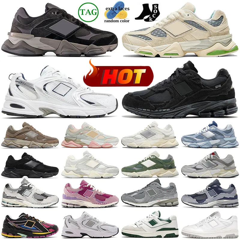 9060 Chaussures pour hommes Femme Sneakers Bricks Bois Champignons Pluie nuage de mer Salt Blanc Green Mentes Femmes Outdoor Sports Trainers