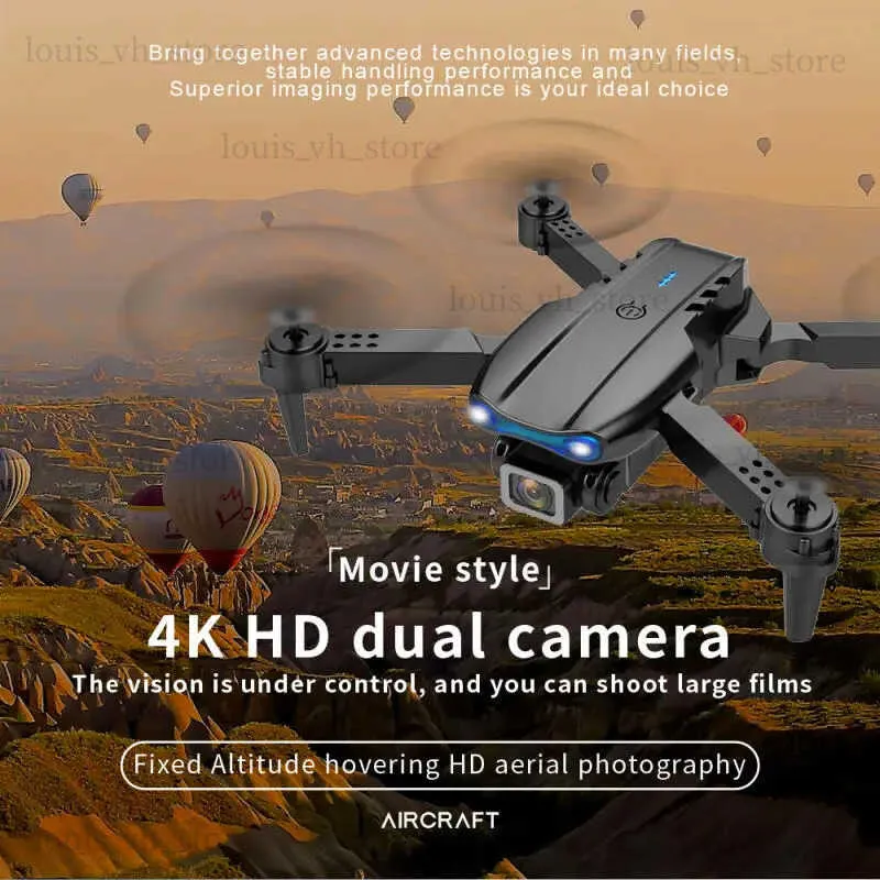 Intelligent Uav K3 Dual HD 4K RC Drone Caméra WIFI Photographie Aérienne UAV Pliable Quadcopter Télécommande Avion Enfants Jouets Hélicoptère Cadeau T240309