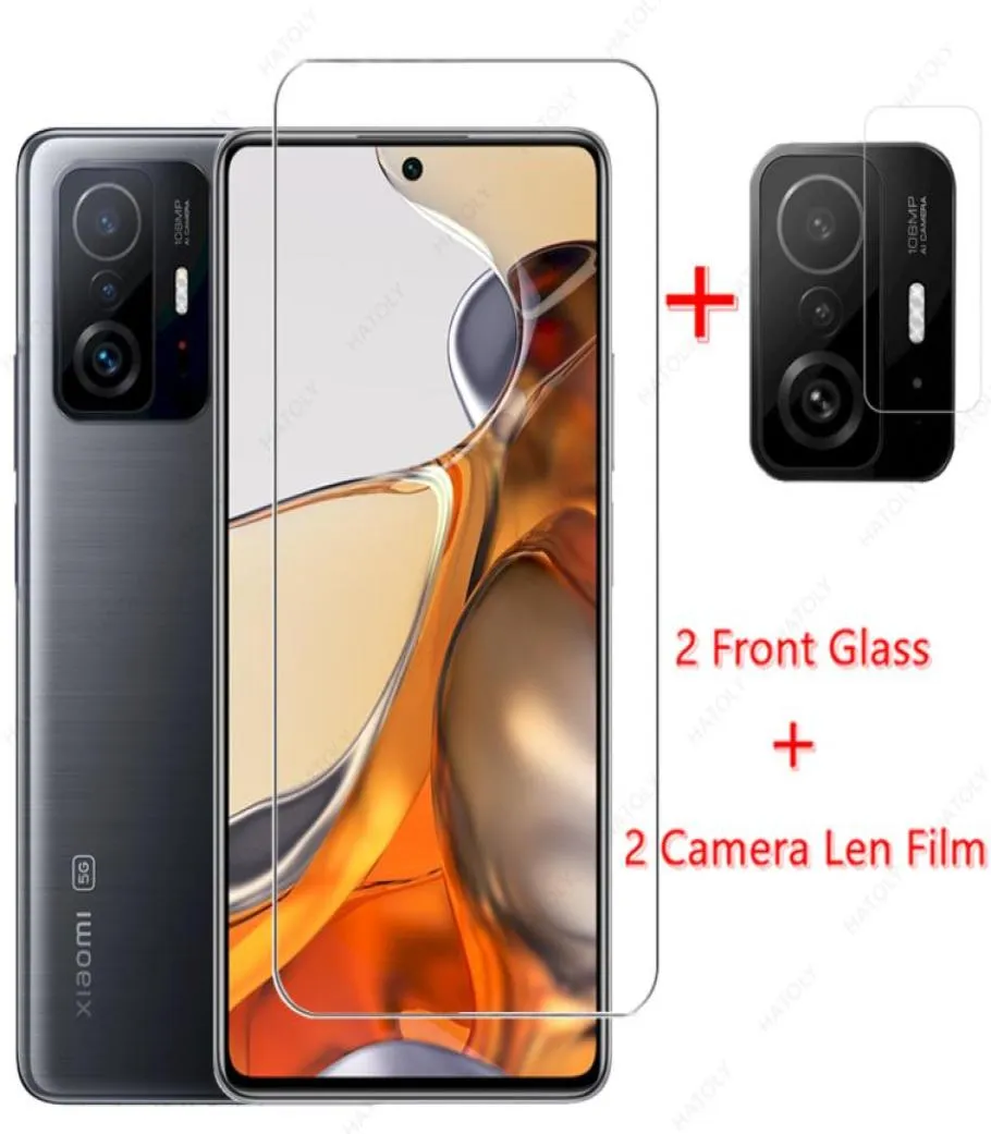 Xiaomi için Cep Telefonu Ekran Koruyucuları 11t Pro Cam Temperli Cam Mi 11x 10T 11 Lite Ön Koruyucu Kamera Len Film3682202