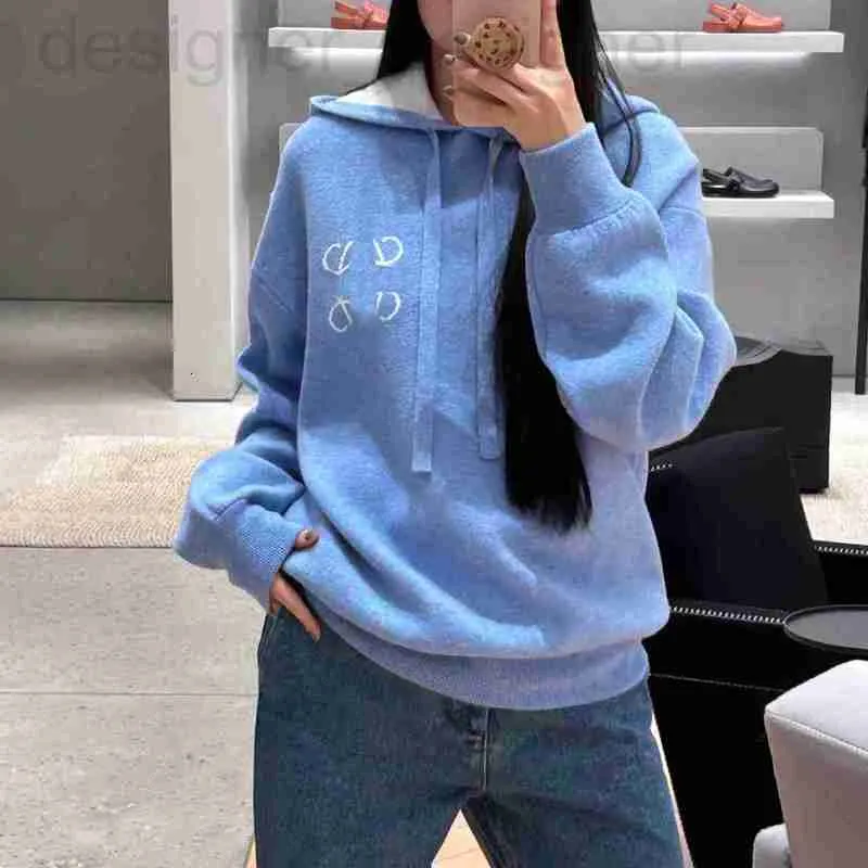 Women's Hoodies & Sweatshirts designer brand hoodie 24 early spring casual loose and slimming jacquard for men women OZ1A