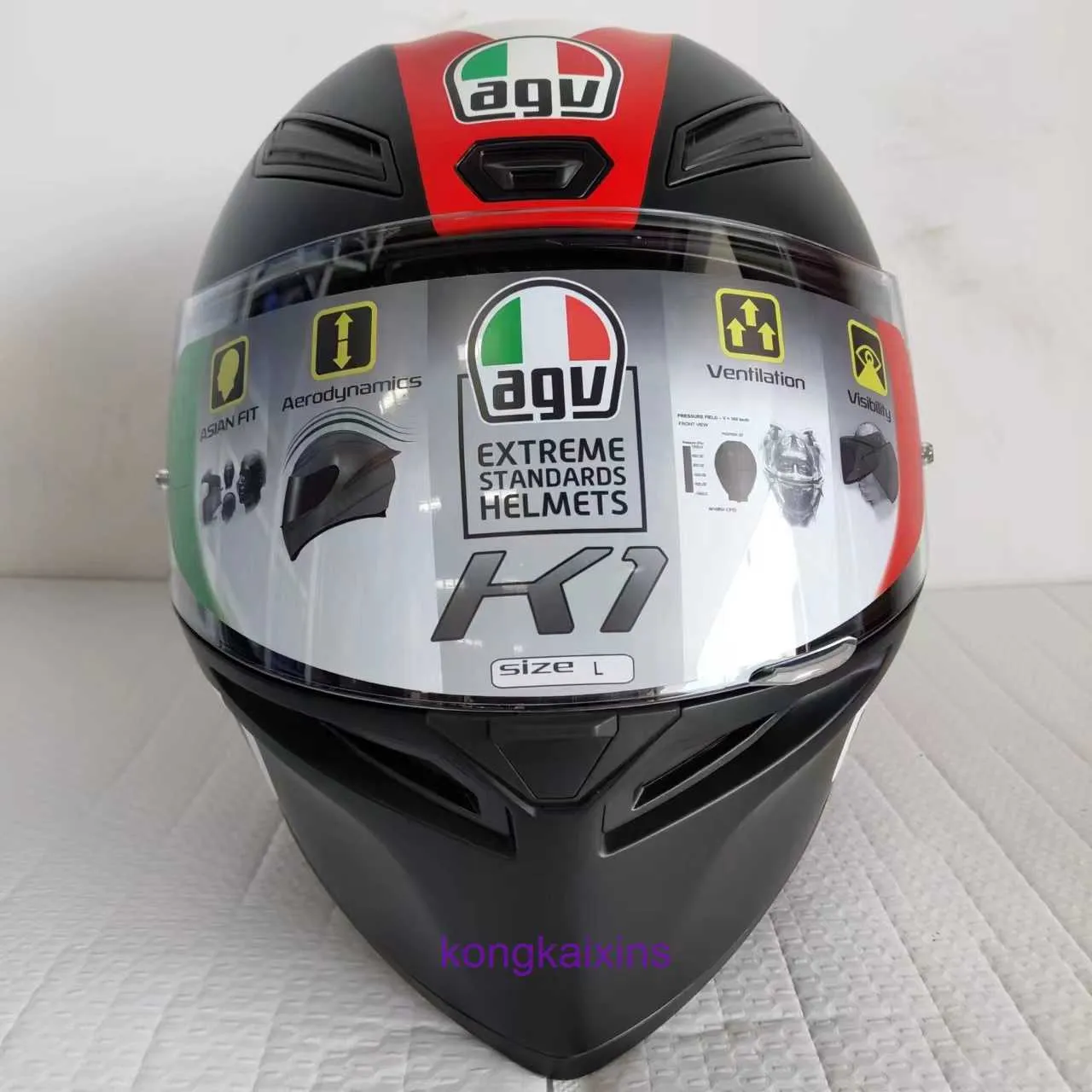 AGV K1 Defective Motorcycle Helmet Single Lens Full Mens and Womens Cycling Equipment 80 G8NK