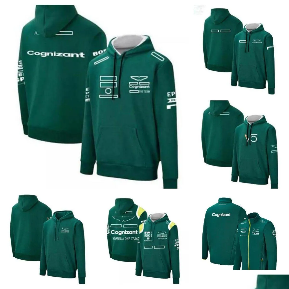 Vêtements de moto F1 Racing Sweat à capuche Automne Hiver Veste d'équipe Nouveau Sweat-shirt Drop Livraison Automobiles Motos Moto Accesseur Dhzdm