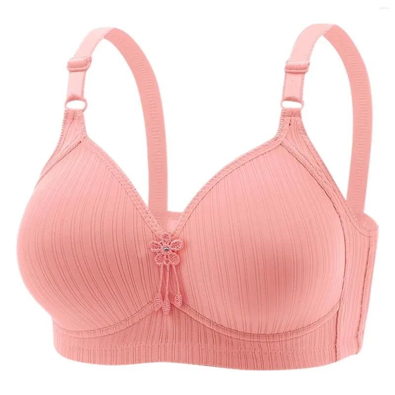 Bras define sutiã de cerveja feminino confortável sexy roupa interior de tamanho grande para pessoas médias e idosas sem anel de aço