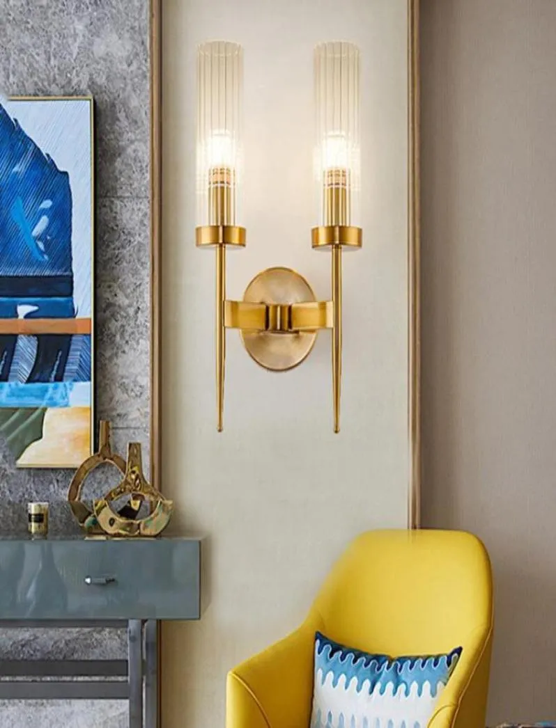 Beiaidi American Golden GSS LED WALL MP E27 vardagsrum El Project Wall Light Sconces Post Modern Bedroom Bedside MP90028167032410