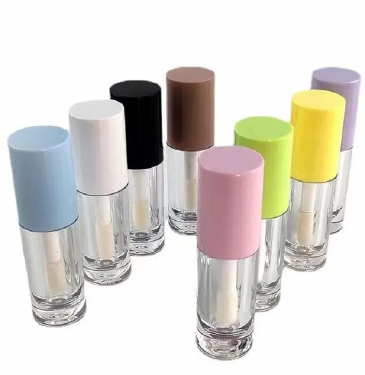 Big Wand Lip Gloss Tube Packing Bottle Doe Foot Applicator Pink Blue White Black Purple Yellow Empty Lipgloss Liquid Lipstick Lip 8152771