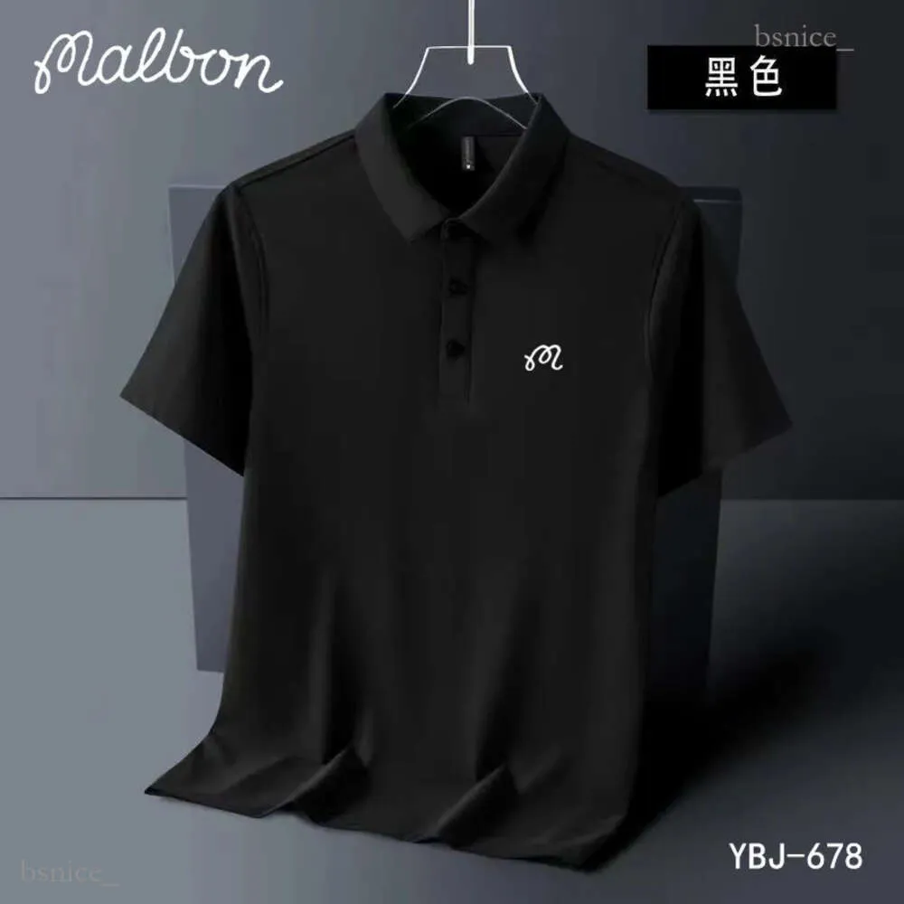 T-shirts pour hommes Été Brodé Malbon Golf Polo Hommes Haute Qualité Hommes Manches Courtes Respirant Séchage Rapide Top Business 727