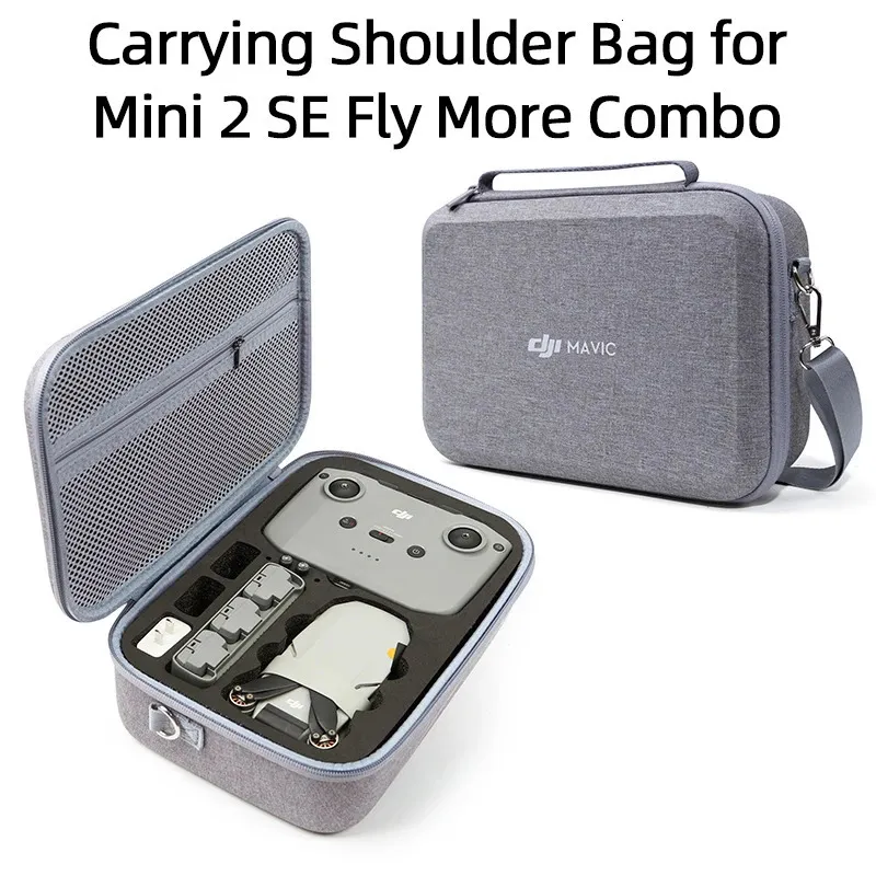 Drohnentasche für DJI Mini 2SE, Mini 2 Fly More Combo, Tragetasche, Schultertasche, RC N1, Aufbewahrungskoffer, Batterielademanager, Zubehör 240229