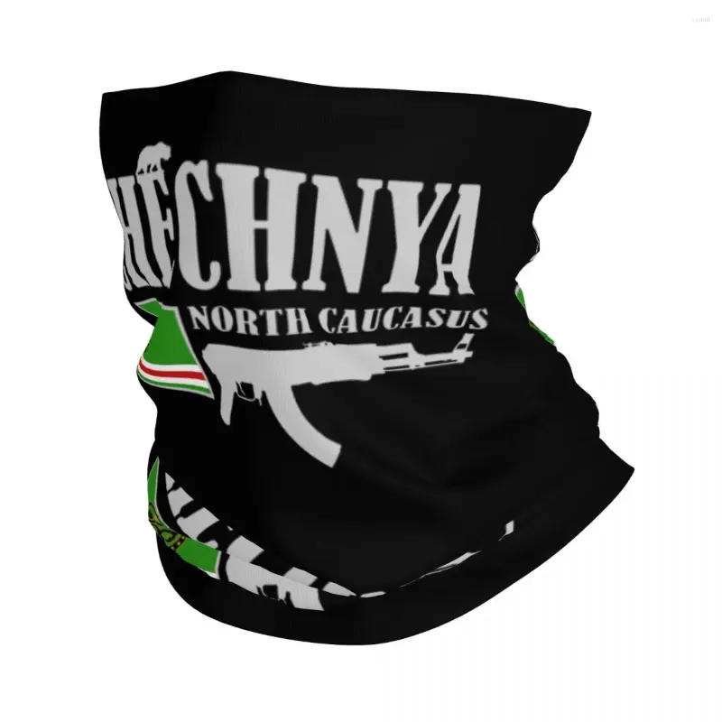 Bandanas chechnya savaşçısı bandana kış boyun ısıtıcı erkekler rüzgar geçirmez şarb