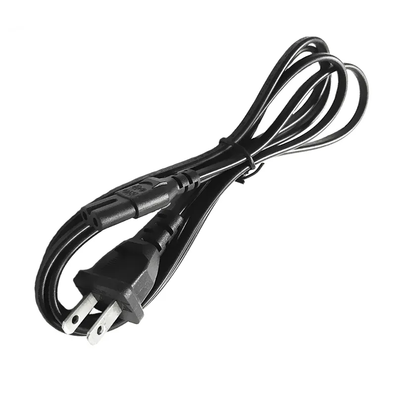 Furniture Component Long 2M 200cm Length 79Inches American Two Flat Pins Plug US Standard Power Cord for Adjustable Desk Lift Chair Recliner Sofa