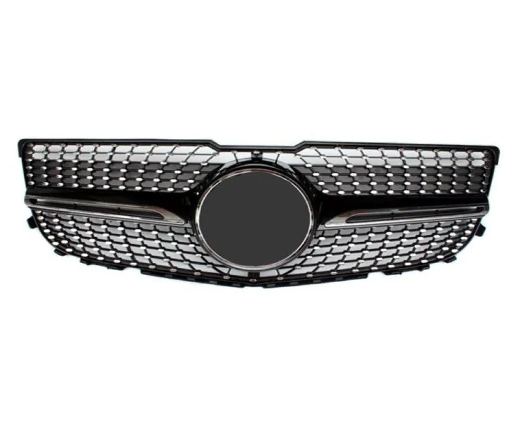 GLK X204 Diamond ABS Material Kidney Grilles 20122014 Replacement Center Mesh Grille Front Bumper7911868