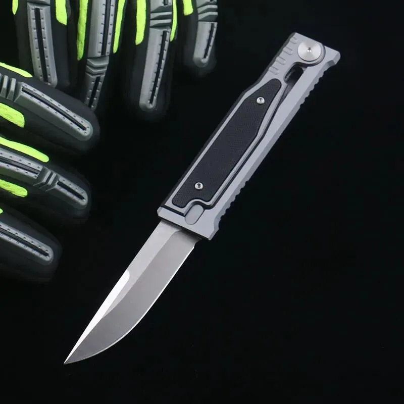 Theone Balisong Serbest Sırp Katlanır Bıçak D2 Blade CNC Alüminyum Tutma Turp Cep Bıçakları BM42 EDC Araçları