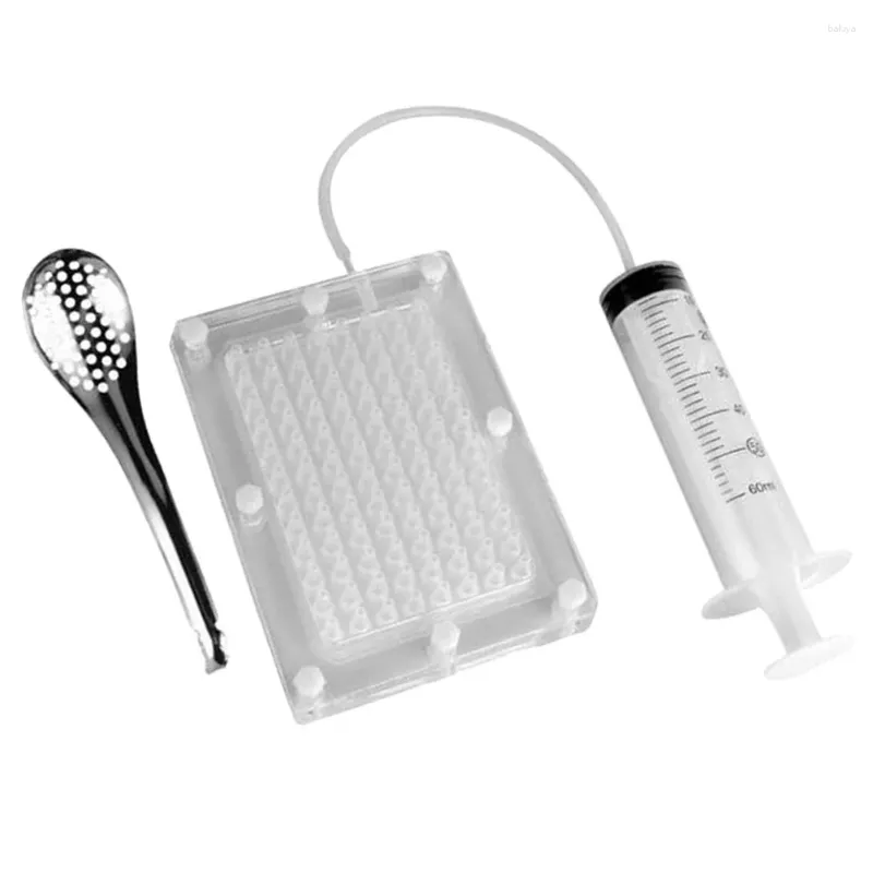 Cucchiai Caviar Maker Box Sferificazione Contagocce Kit Gastronomia Dispenser Salse Colino Cucchiaio Cucina Ristorante