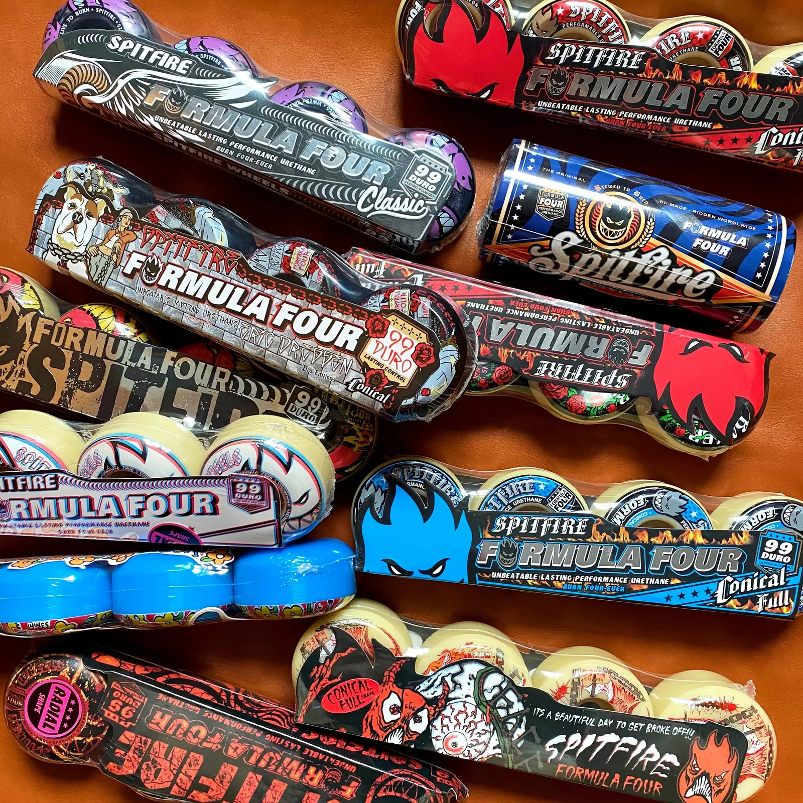 DHgate.com:Spitfire Skateboard Wheels, 52mm 101A, 53mm 54mm