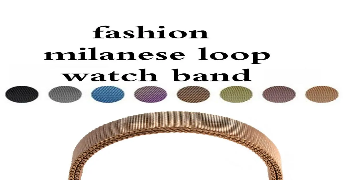 Pętla magnetyczna Pasek Bransoletka Bransoletka ze stali nierdzewnej do marki zegarek na markę Milanese Boggand vs Fitbit3316805