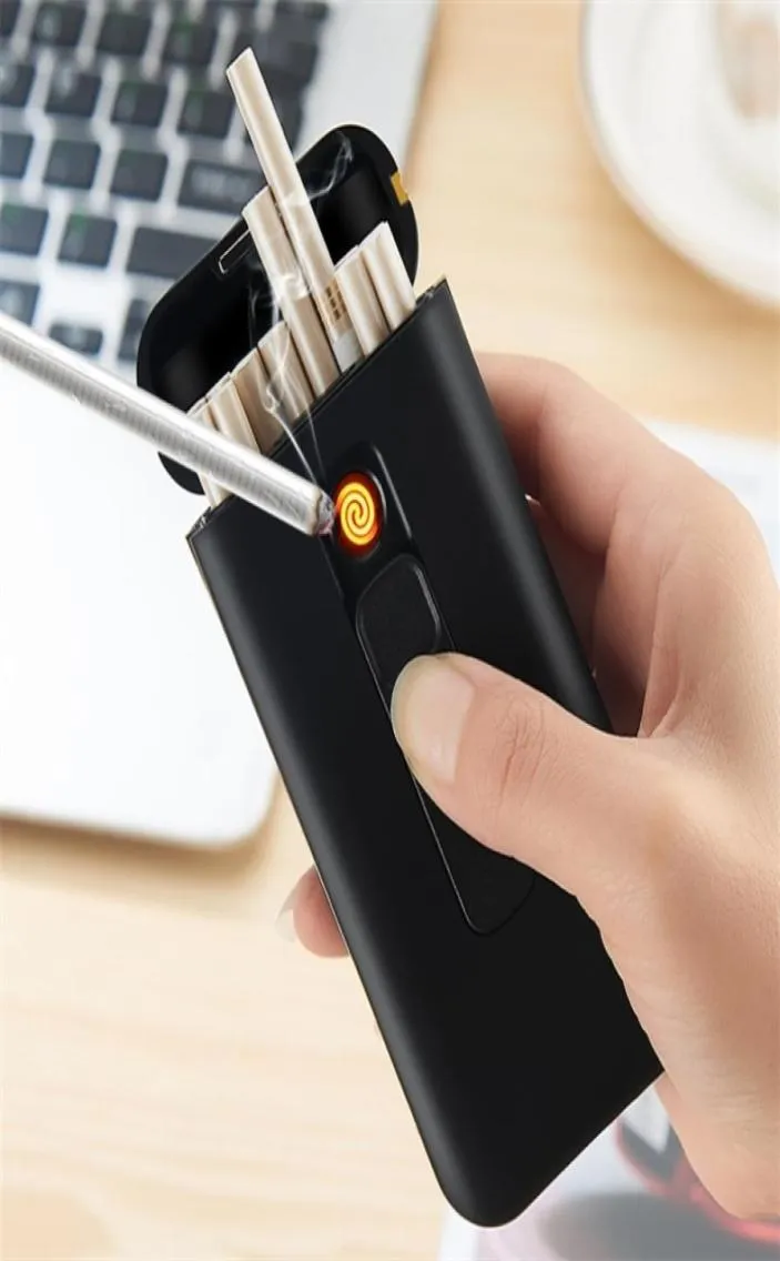 20pcs 용량 담배 케이스 상자 슬림 담배 방수 담배 홀더 플라즈마 라이터 T200111154421 용 USB 전자 라이터