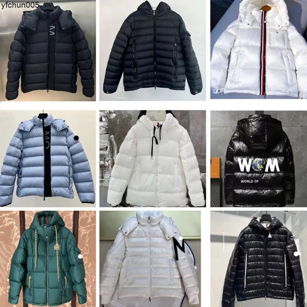 Projektant Mens Down Jacket Printed Letters On the Purte Winter Jacks ciepłe etykiety puffer Kompletny nowy rozmiar stylleasowskiego 1/2/3/4/5 cmth