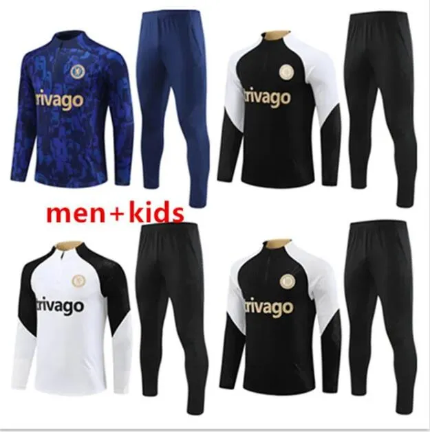 2023 2024 CFC Soccer Tracksuit Enzo Sterling James Training Suit Men and Kids 23 24 Chelse Football Tracksuit Kits Veste survivant Foot Chandal Futbol