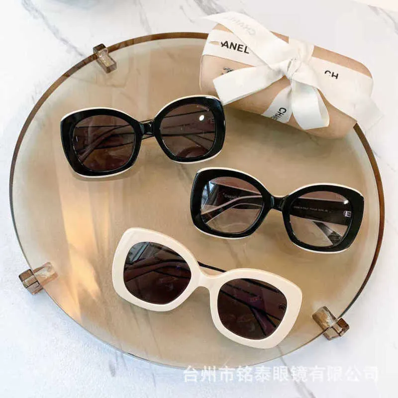 2024 Luxury Designer Новый роскошный дизайнер CH9091 Star Ins Is Alting Series Series Личность Большой рамки солнцезащитные очки женщины