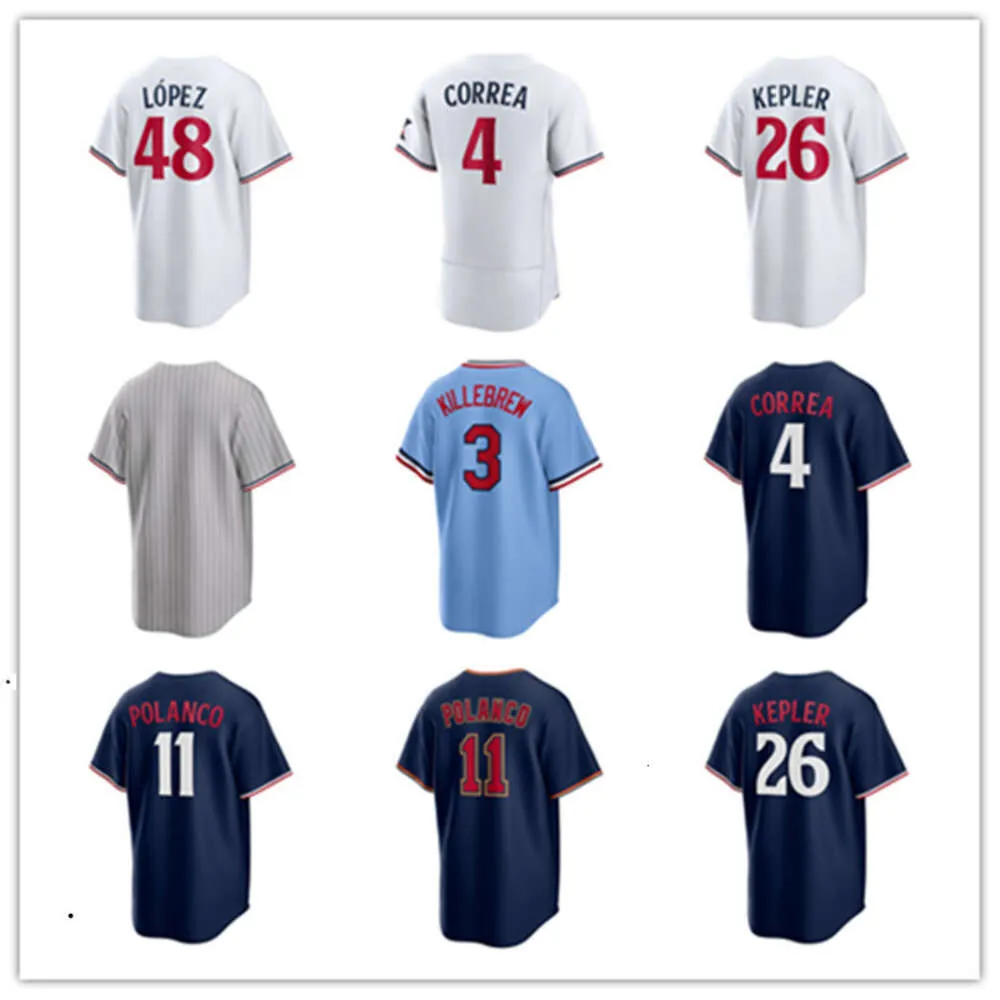 مخصص جيرسي مينيسوتا الرجال النساء التوائم 45 كايل باركلو 59 Jhoan Duran 12 Kyle Farmer 51 Luke Farrell 13 Joey Gallo 65 Ian Gibaut 1 Gordon Baseball Jerseys