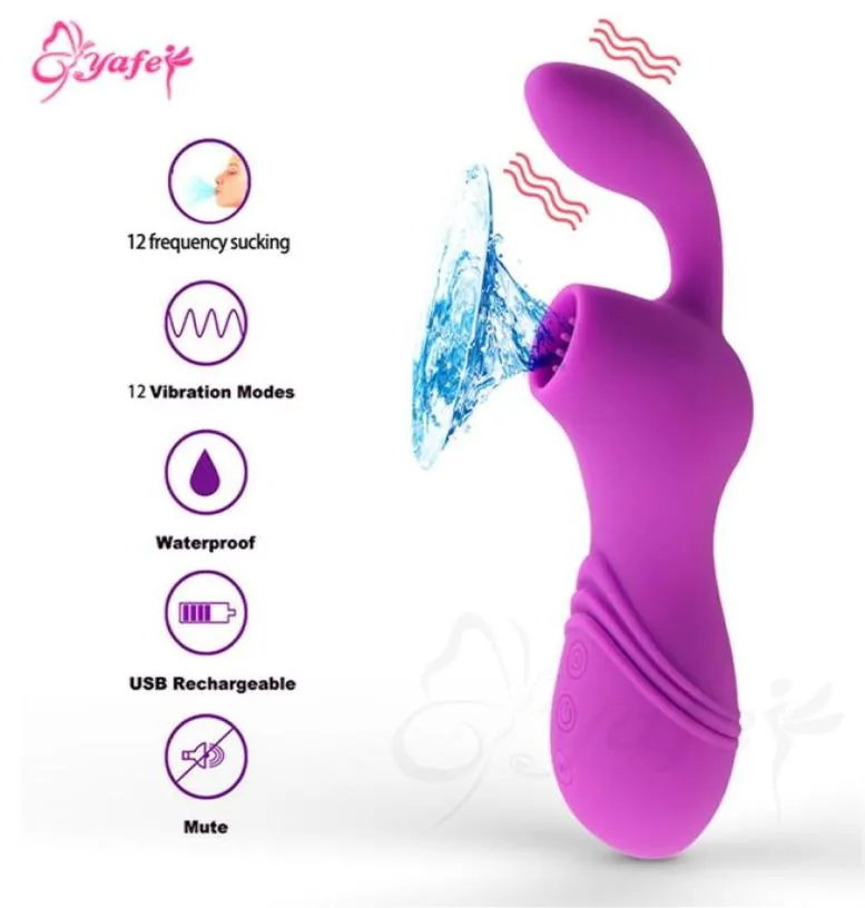 Sesso orale leccate succhiare vibratori 12 velocità G spot stimolazione del clitoride vibratori del capezzolo pompino erotico giocattoli del sesso per adulti per le donne263903992