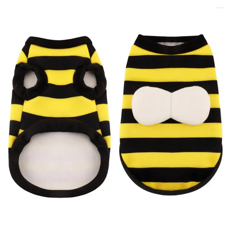 Dog Apparel Cat Clothing Bee-themed Pet Costume Soft Comfortable Two-leg Pullover Clothes For Dogs Cats Quirky Transformer Design