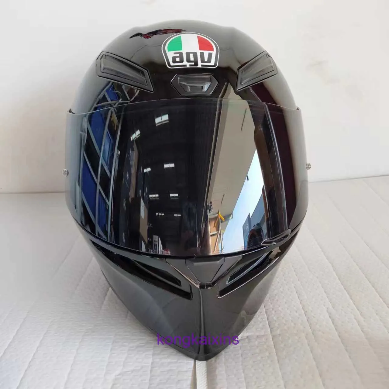 AGV K1 Defecte motorhelm enkele lens volledig voor heren en dames fietsuitrusting 49 JLC2