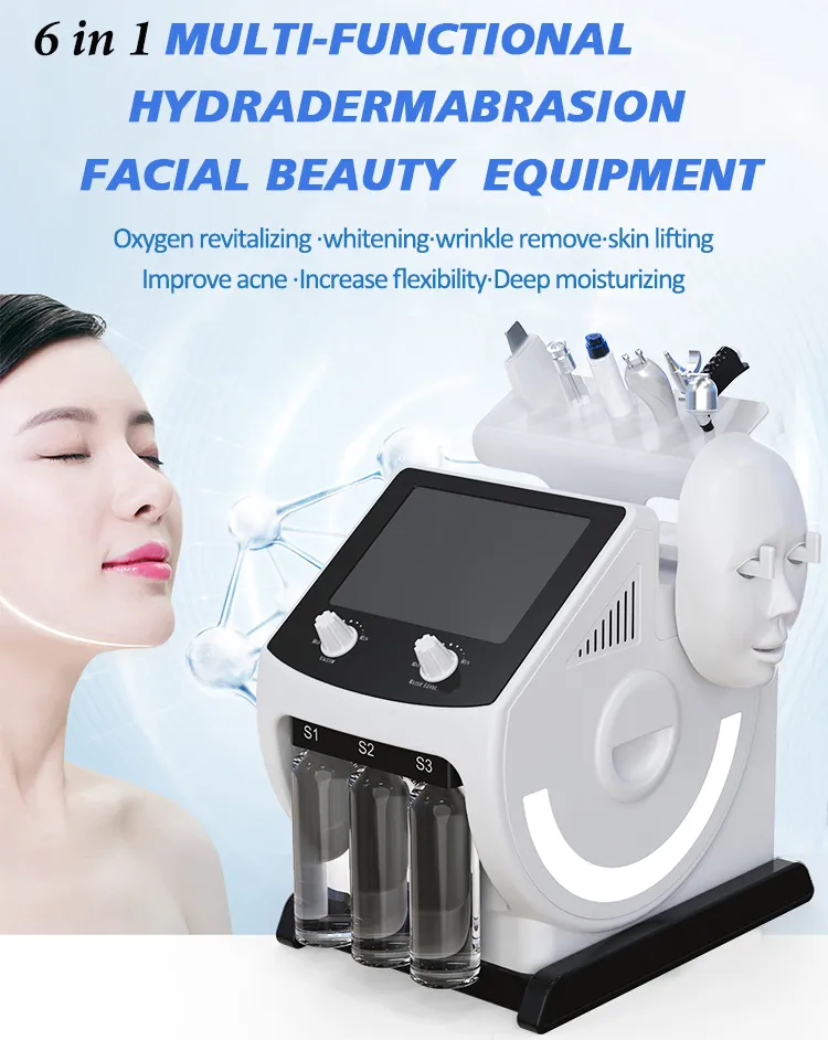 Gezichtszorg Beauty Machine Microdermabrasion Face Reinigingsmachine Diamant Dermabrasie Oxygen jet Peeling apparaat