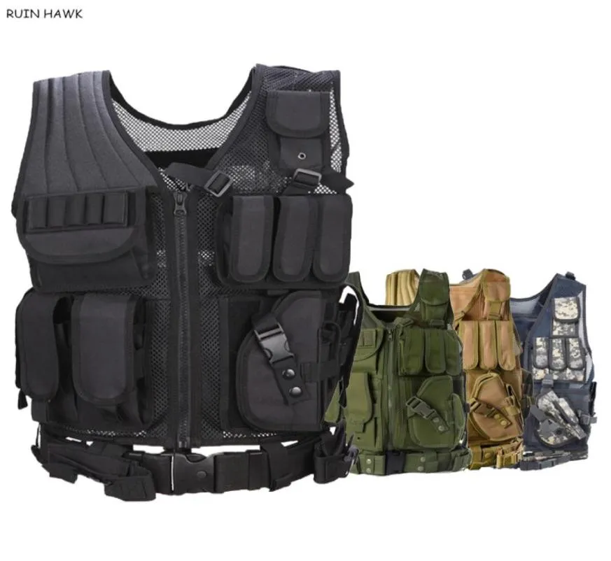 Gilet tactique, équipement de Paintball, gilet de chasse, armure de Combat de l'armée, protection extérieure Molle1235164