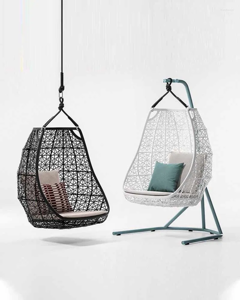 Meubles de camping, panier suspendu d'extérieur, chaise en rotin, balcon, balançoire intérieure, nid d'oiseau, Chlorophytum Comosum Hamm