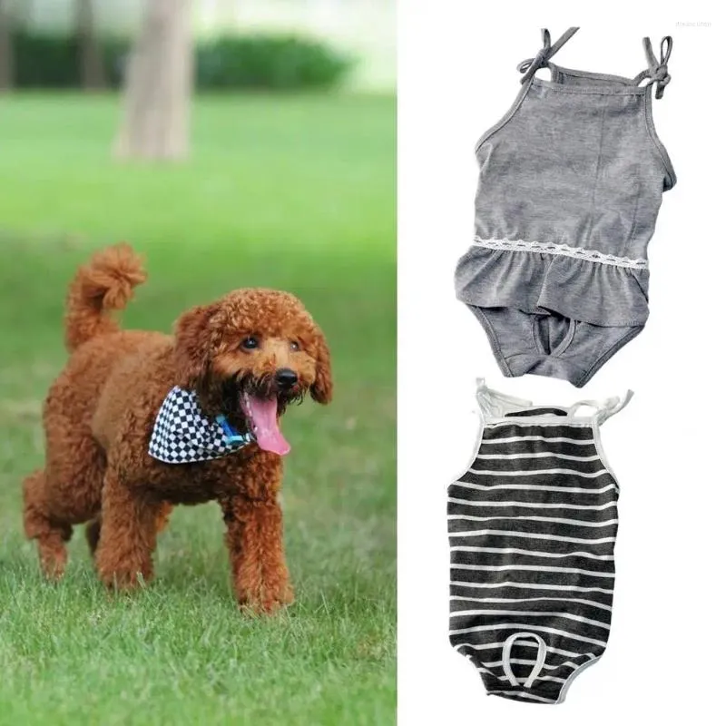 Dog Apparel Cozy Jumpsuits Fabric Pet Diaper Pants Comfortable Reusable Outdoor Use Short