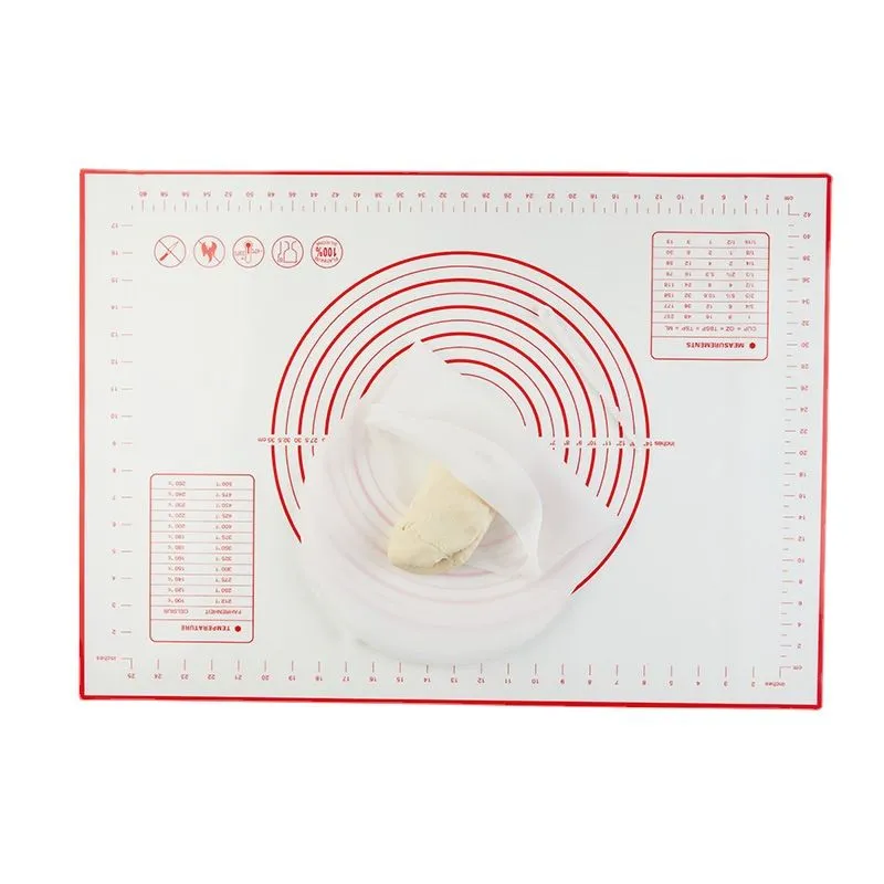 Reusable Silicone Baking Mat 0.35mm Rolling Kneading Dough Mat Pizza Cake Tools Oven Baking Mat Non-Stick Pastry Bakeware Tools