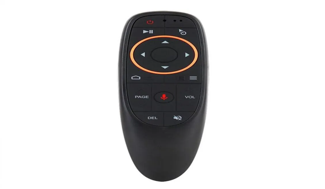 G10G10S Voice Remote Control Air Mouse with USB 24GHz Wireless 6 Axis Gyroscope Microphone Android TV Box6014935用リモコン