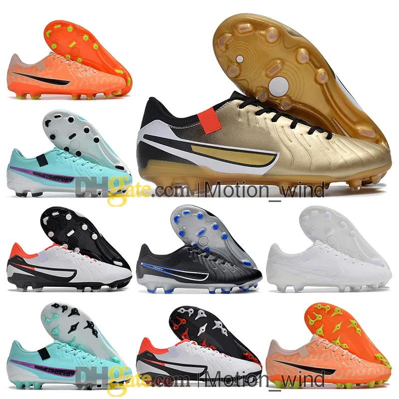 Sac cadeau Chaussures de football à cheville basse pour hommes Tiempos X Academy FG Crampons de terrain ferme Neymar ACC Legends 10 AG Chaussures de football Top Baskets d'extérieur Botas De Futbol