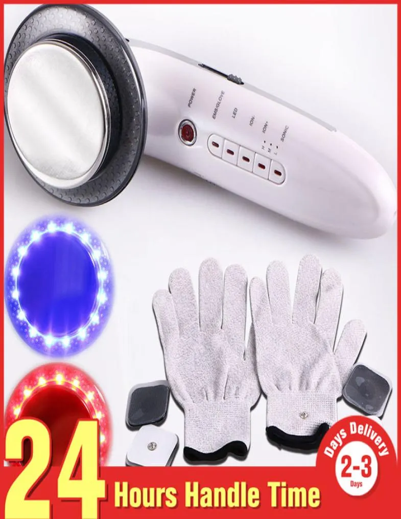 6 en 1 Mini cara Cuerpo Rejuvenecimiento de la piel Anti envejecimiento Ultra Microcorriente Adelgazamiento Fotón Luz LED Ultrasonido Máquina de eliminación de celulitis 8629138