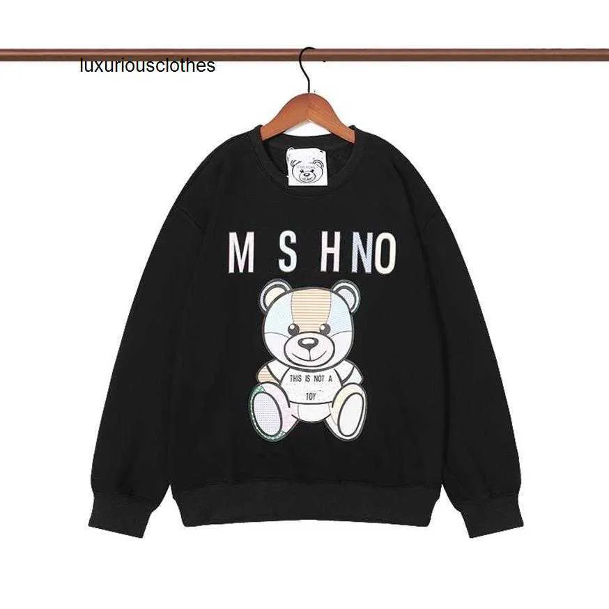 Hoodies das mulheres moletons homens hoodies designer hoodie com capuz tops camisola de algodão pulôver mangas compridas jumper tees mulheres high street streetwear ess solto mochino