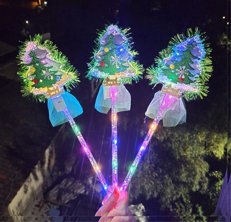 LED Light Sticks Toys Luminous Fluorescent Stars Light Up Butterfly Princess Fairy Magic Wand Party Supplies Birthday Christmas Gi5580656